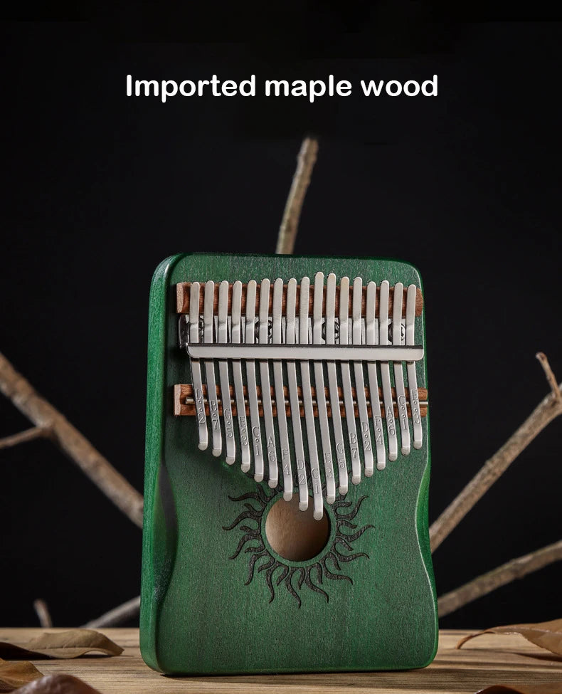 Hluru Kalimba 17 21 Key Kalimba Finger Piano Solid Maple Wood Kalimba Thumb Piano Keyboard Musical Instrument Mbira for Beginner